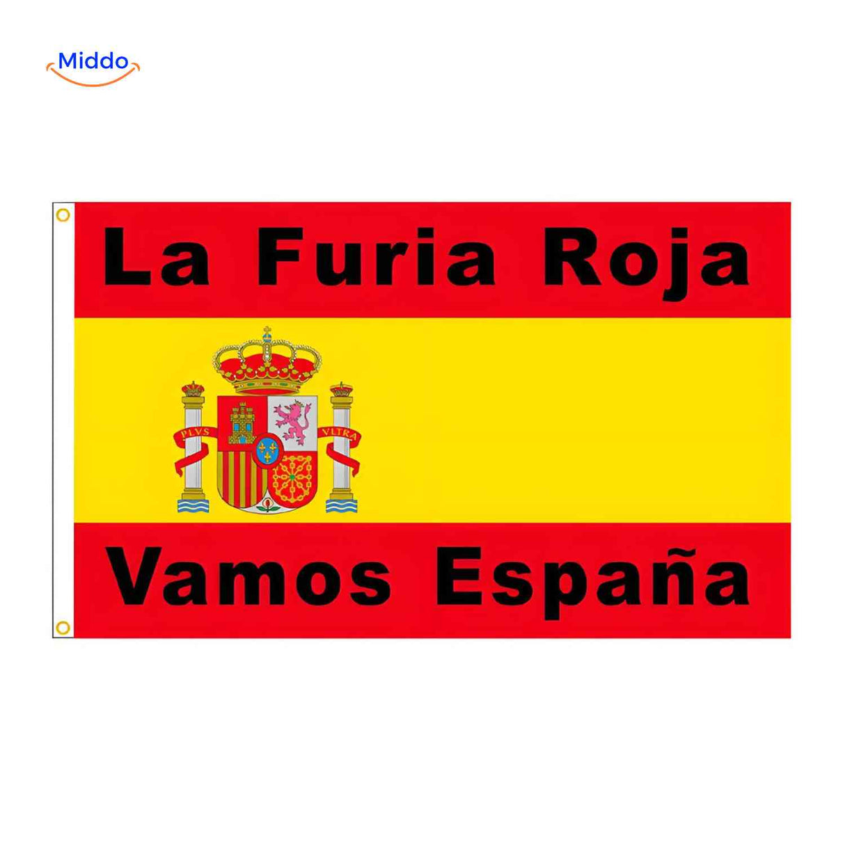 drapeau Espagne La Furia Roja pour supporters, coloré et résistant pour la coupe du monde
