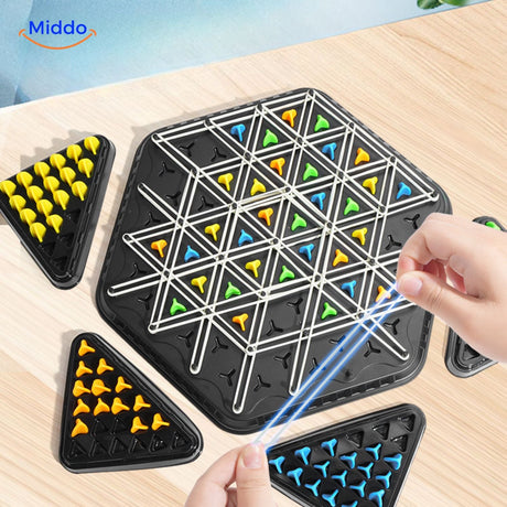 contenu complet du kit brainflex : plateau, pièces de jeu et élastiques inclus