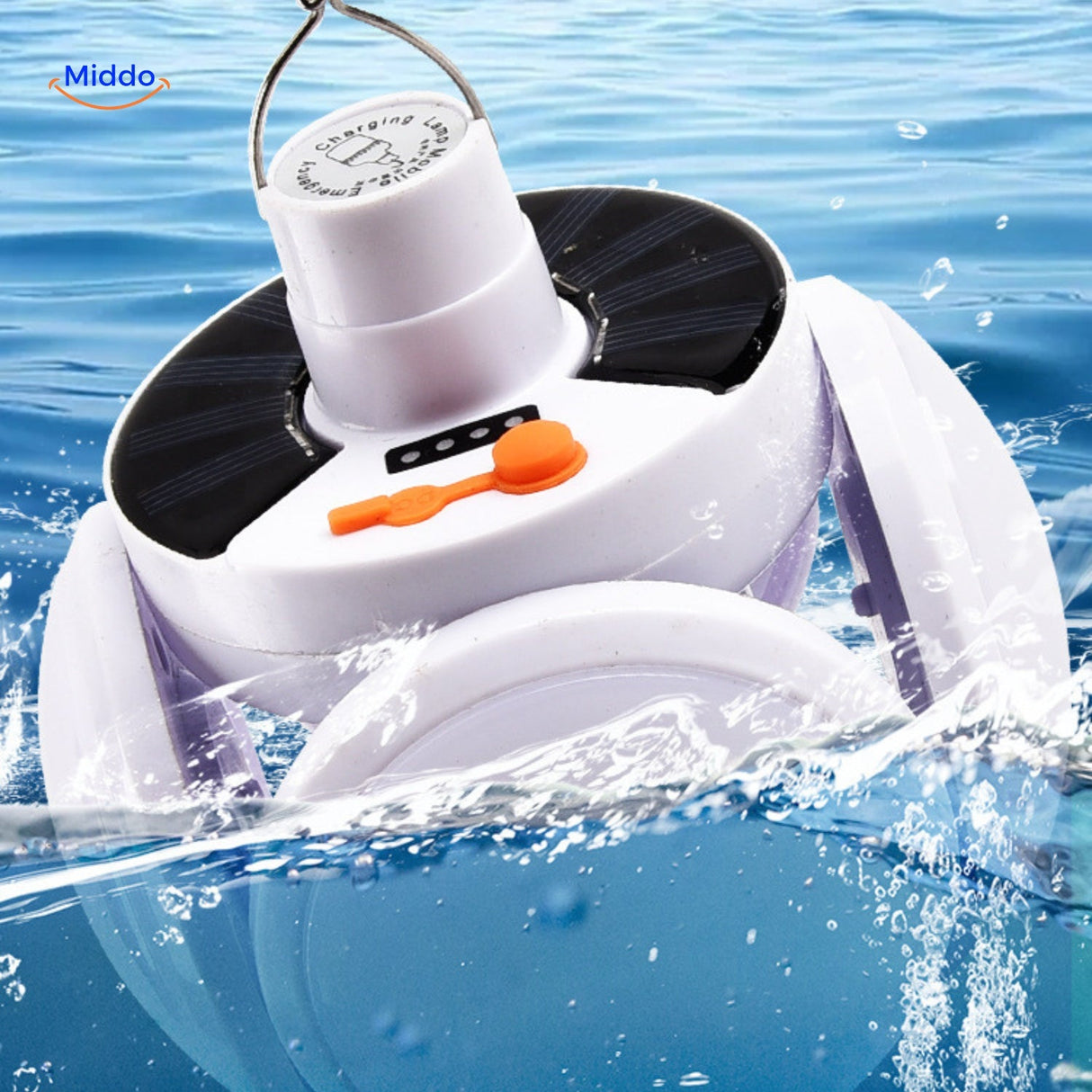 lampe d'éclairage de secours rechargeable par énergie solaire pour les pannes et situations d'urgence