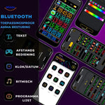 aperçu du contrôle bluetooth et de l'interface de l'application pour piloter l'écran LED voiture