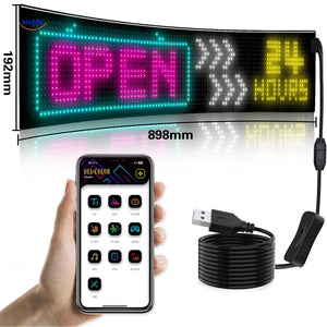 panneau LED matrix DriveFlex format 16x96 pixels — dimensions 192 x 898 mm