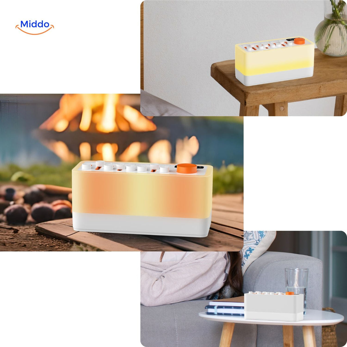 enceinte bluetooth lumineuse pour relaxation et yoga, diffuse une atmosphère douce et sereine
