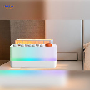 enceinte aide au sommeil avec lumière chaude et sons apaisants pour une atmosphère chaleureuse