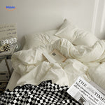 ensemble de literie jaune et crème au style chaleureux pour un sommeil confortable