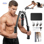 homme utilisant le set complet d'entraînement pour les bras powerflex en situation