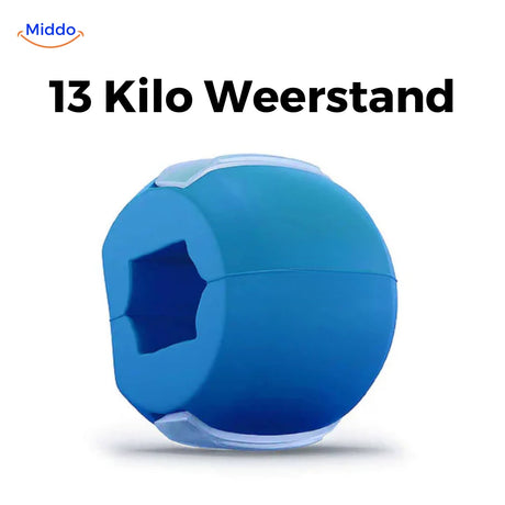 entraîneur de mâchoires bleu en silicone avec une résistance de 13 kg pour sculpter le visage
