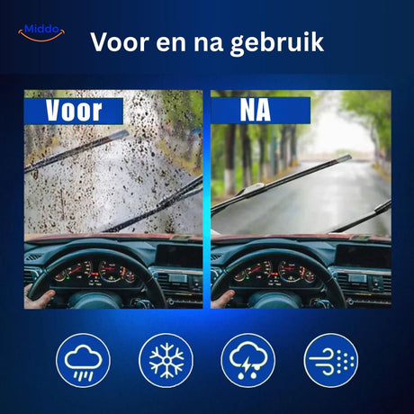 essuie-glace éliminant pluie et poussière pour une vision nette et sécurisée au volant