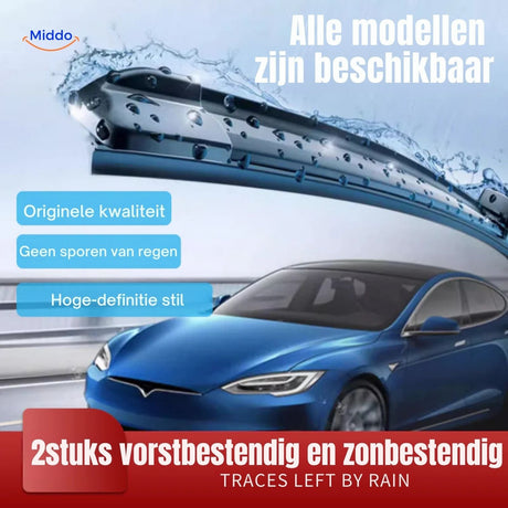 essuie-glace universel compatible Tesla et autres modèles pour une protection pluie fiable
