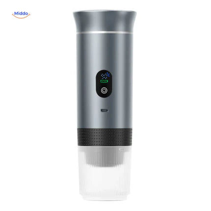 machine à expresso portable avec indicateur LED, coloris argent