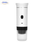machine à expresso portable avec port USB pour recharge, vue de côté