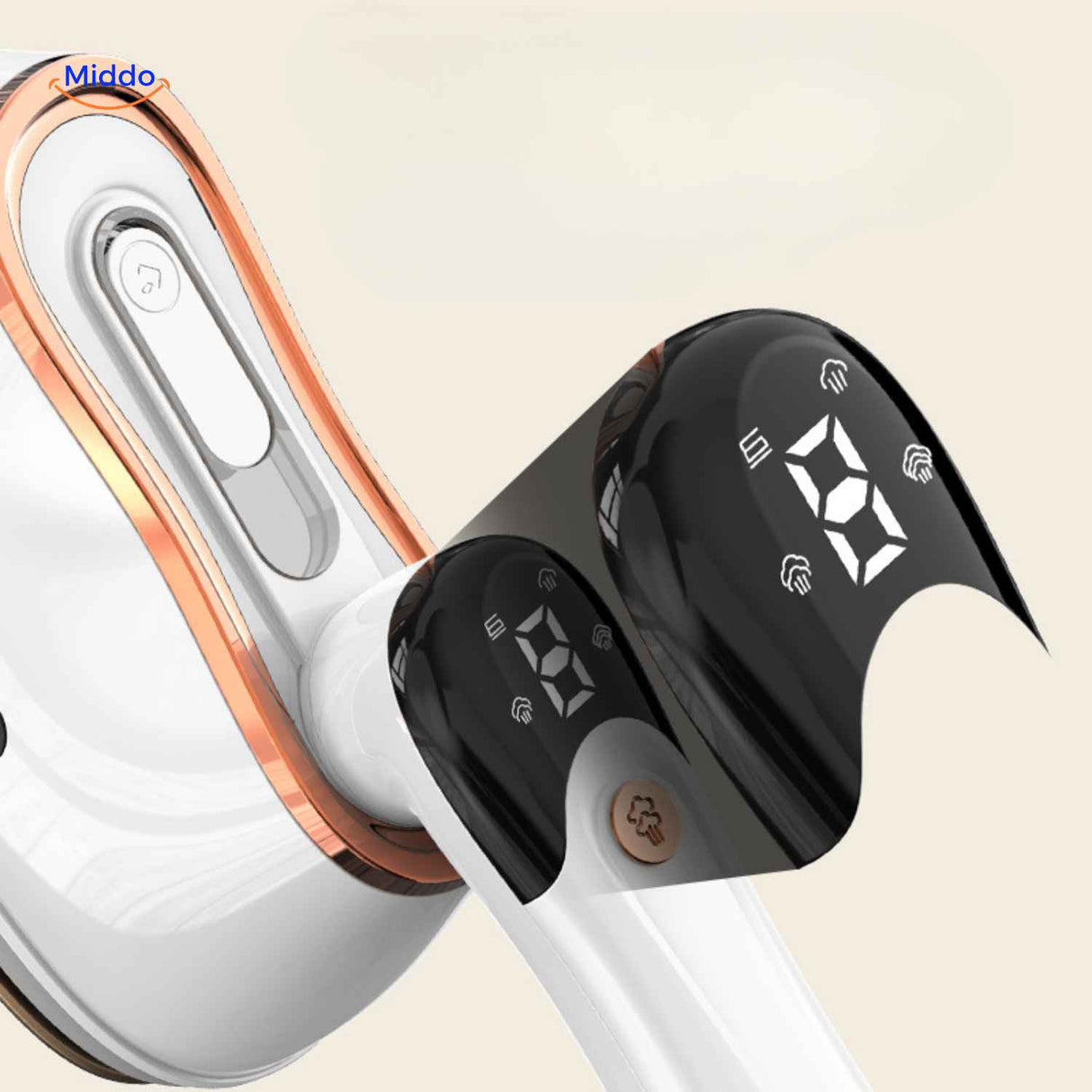 fer à repasser avec écran LED tactile permettant le réglage précis de la température