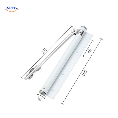 ferme-porte automatique coloris blanc discret pour porte intérieure