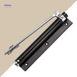 ferme-porte noir avec angle d'ouverture réglable pour s'adapter à chaque configuration