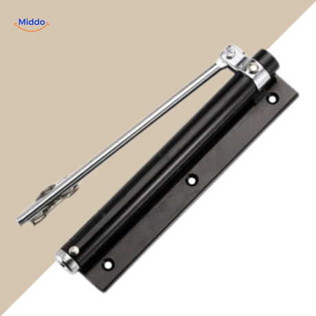 ferme-porte noir avec angle d'ouverture réglable pour s'adapter à chaque configuration