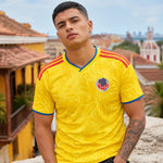 Maillot supporter FIFA Coupe du Monde 2026 Colombie jaune maillot de football pour homme