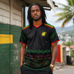 Maillot supporter FIFA Coupe du Monde 2026 Jamaïque noir vert maillot de football pour homme