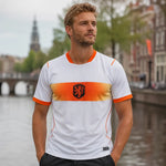 Maillot supporter FIFA Coupe du Monde 2026 Pays-Bas blanc orange maillot de football pour homme