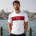 Maillot supporter FIFA Coupe du Monde 2026 Turquie blanc maillot de football pour homme