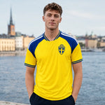 Maillot supporter FIFA Coupe du Monde 2026 Suède jaune maillot de football pour homme