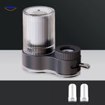 filtre robinet avec design bicolore blanc et bleu pour purification de l'eau