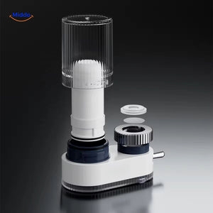 filtre robinet avec ses differents filtres et modes de reglage de l'eau