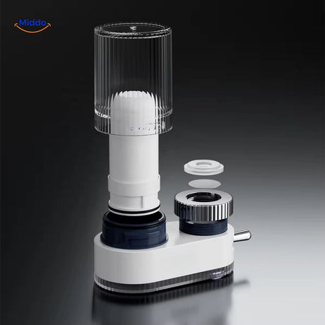 filtre robinet avec ses differents filtres et modes de reglage de l'eau