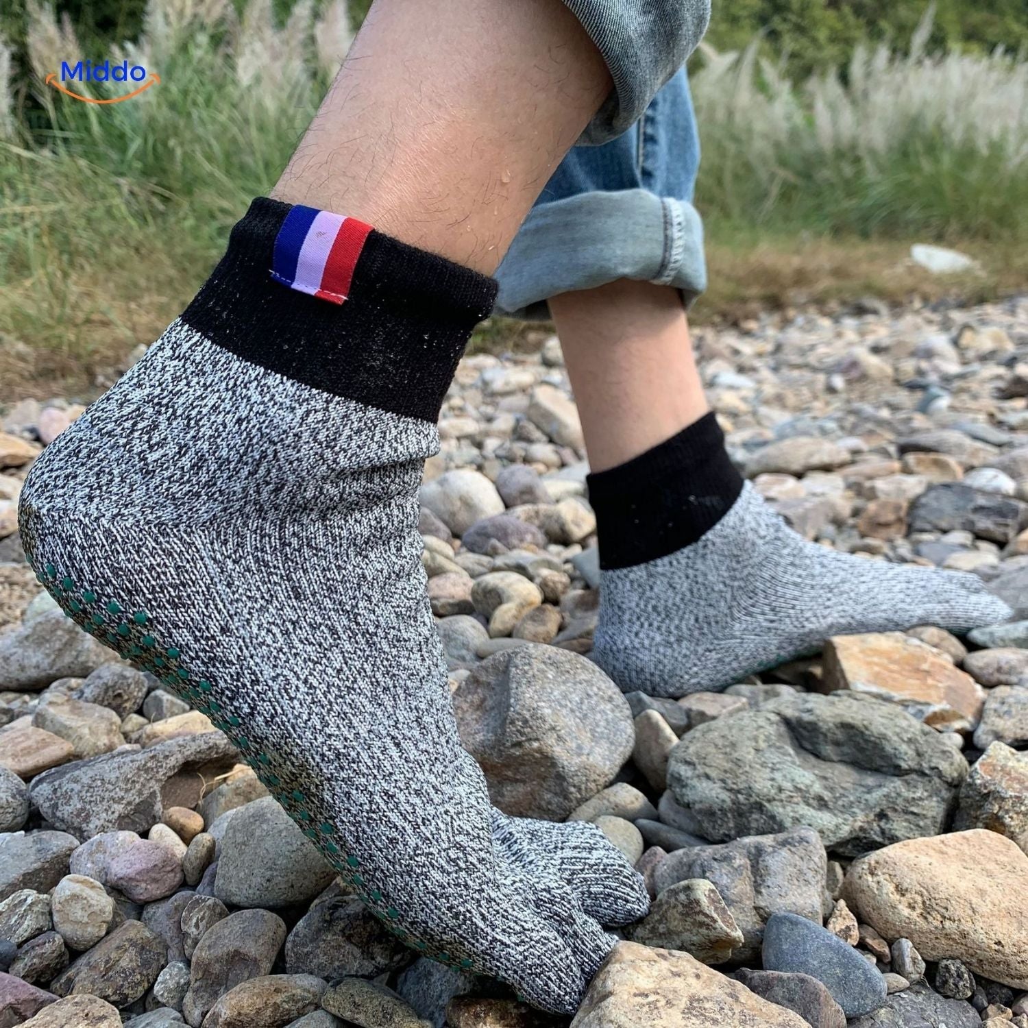 chaussettes flexguard five middo robustes et résistantes à la perforation
