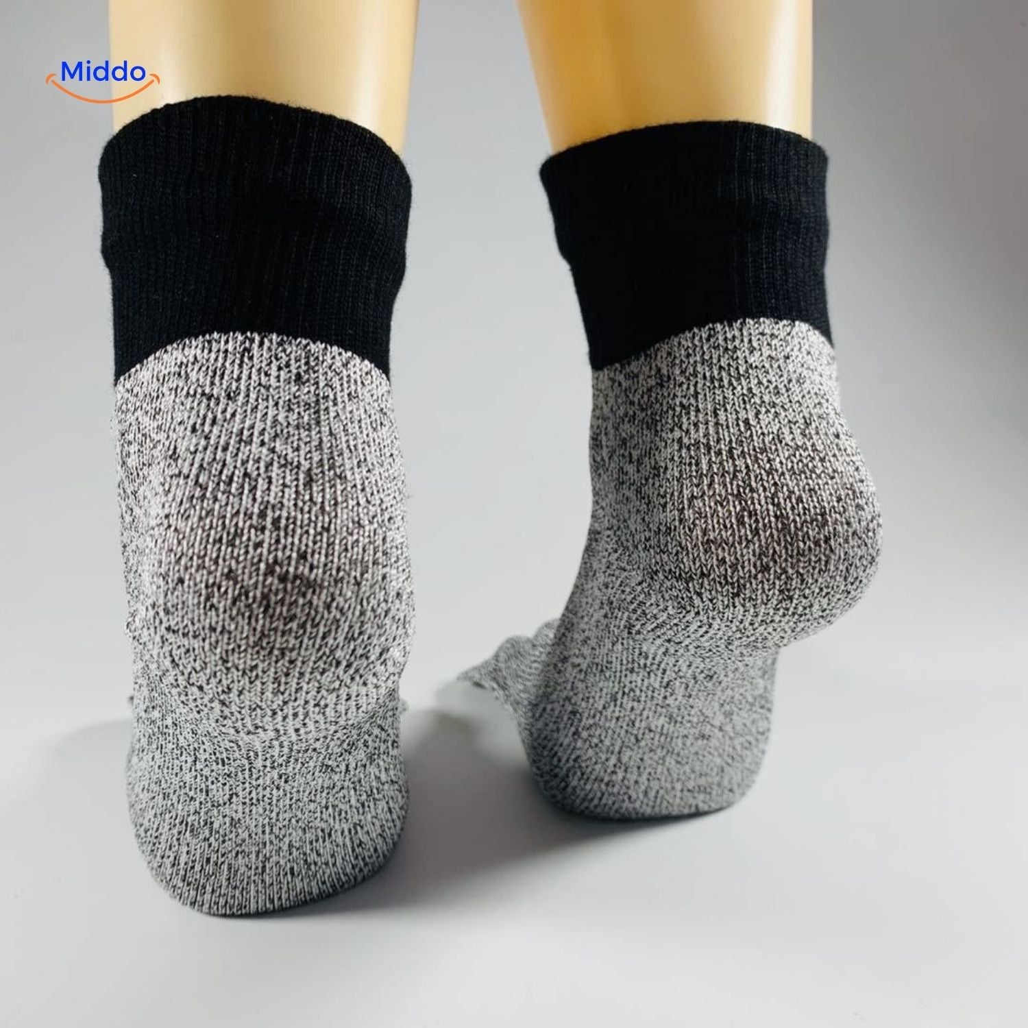 chaussettes flexguard five toe résistantes à l'usure et anti-crevaison middo
