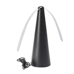 fly fan chasse-insectes couleur noir avec son câble de charge USB inclus