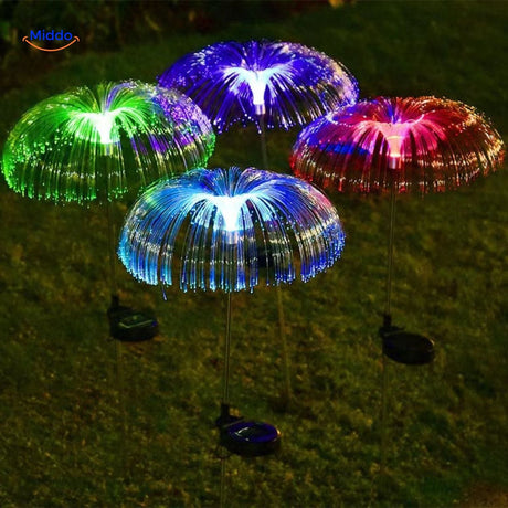 fontaine solaire avec jet d'eau et effets de couleurs changeantes pour le jardin