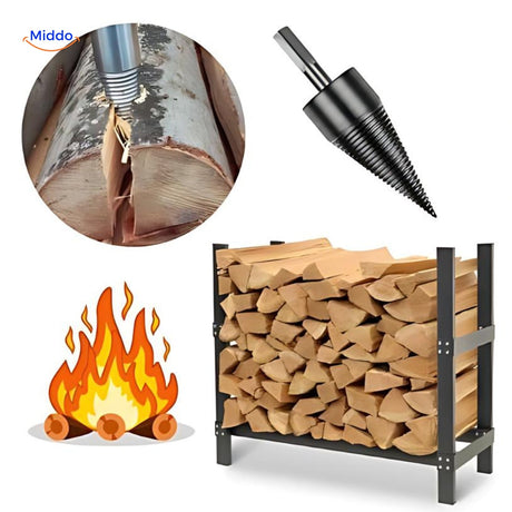 foret powersplit en action pour fendre du bois facilement sans hache