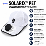 Solarix™ Casquette | Casquette rafraîchissante, protection UV et rechargeable