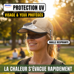Solarix™ Casquette | Casquette rafraîchissante, protection UV et rechargeable
