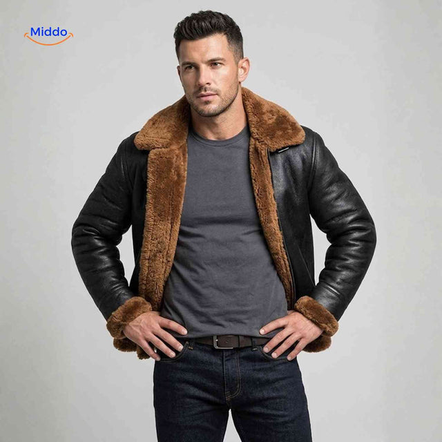 Furvexo veste portée avec large col et doublure