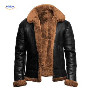 Furvexo veste hiver avec doublure douce et large col