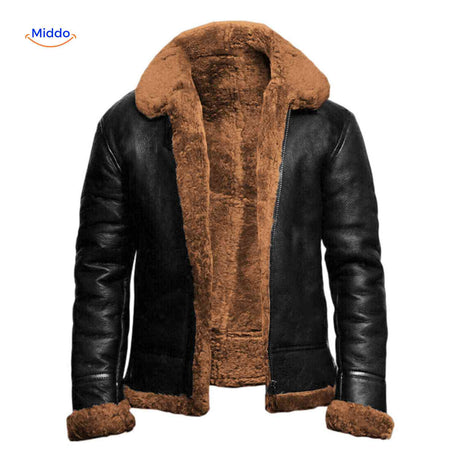 Furvexo veste hiver avec doublure douce et large col