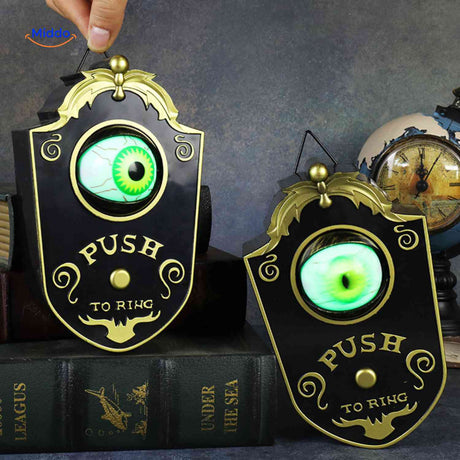 gadget halloween sonnette originale à oeil éclairant pour une entrée spectaculaire