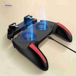 manette de jeu mobile avec charge usb et double ventilateur pour smartphones, aperçu complet du produit
