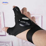 gants led double lumière pour éclairer efficacement lors de toute activité nocturne