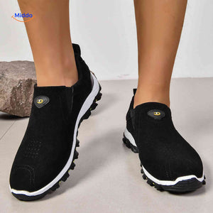 Chaussures homme Stridex à enfiler en suède, jaune, vue 3