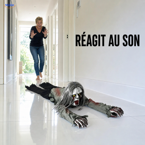 GhostEcho™ surprise rampante activée par le son dans un couloir lumineux