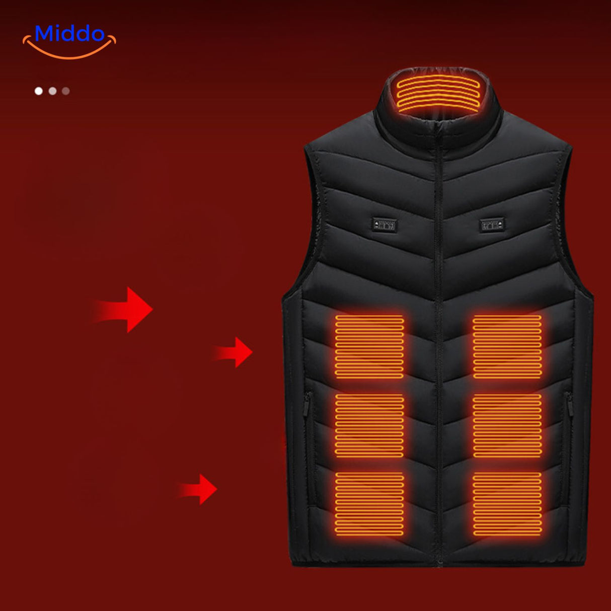 gilet chauffant électrique usb coloris noir porté en situation lifestyle