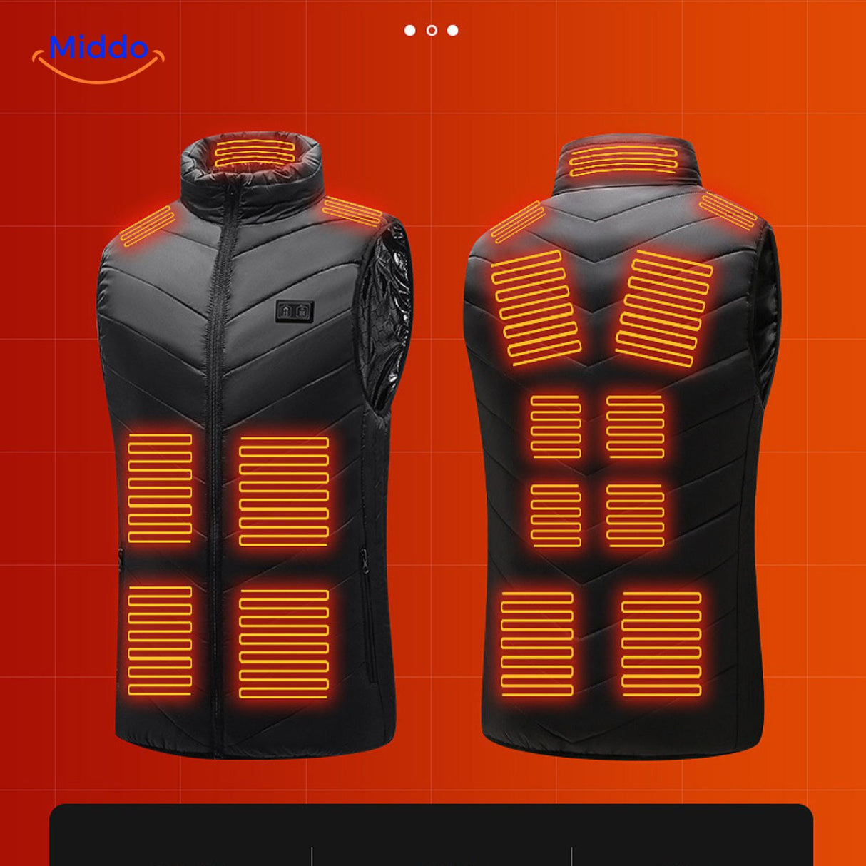 gilet chauffant usb présenté comme solution de thérapie thermique et soulagement musculaire