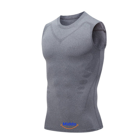 gilet de compression powervest coloris gris pour renforcer les muscles et soutenir la posture