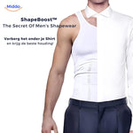 gilet correcteur de posture porté de façon invisible sous un t-shirt ordinaire