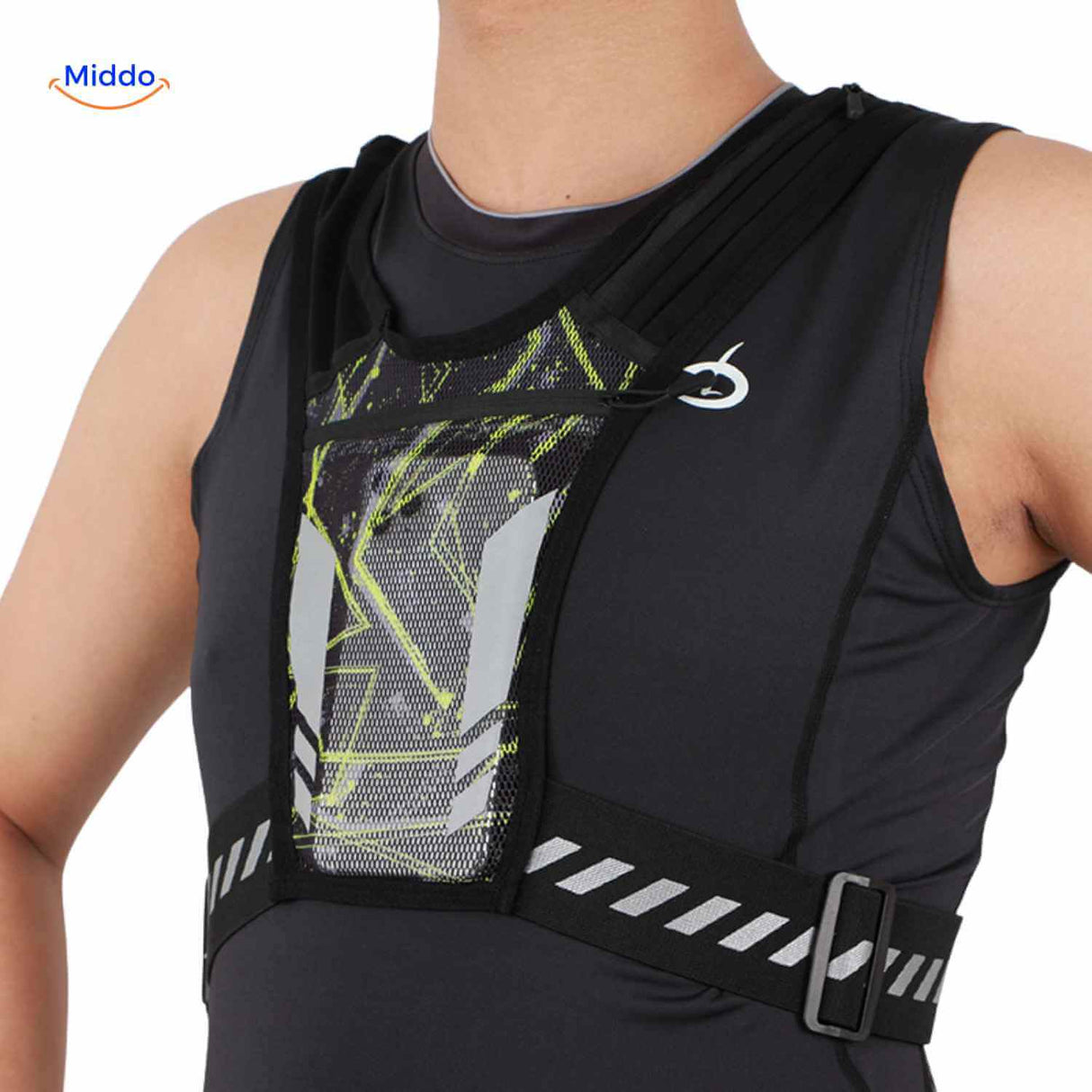 gilet de running léger et réfléchissant style harnais pour courir en sécurité