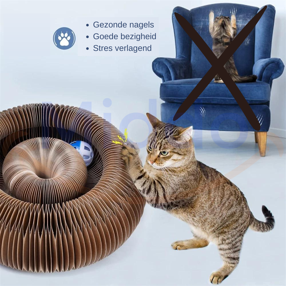 griffoir à chat en sisal : le chat griffe le griffoir plutôt que le canapé, meuble protégé