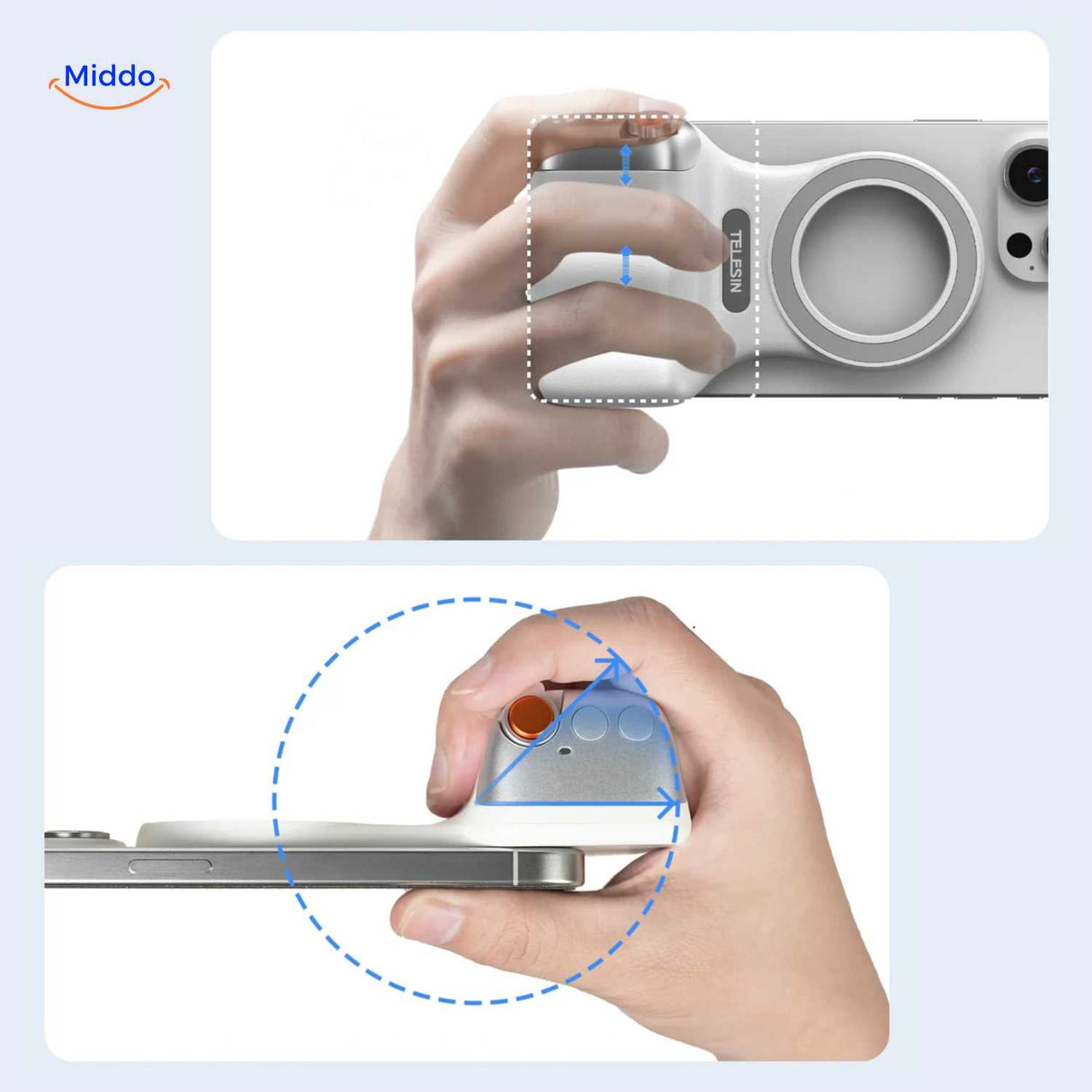 prise en main confortable et commandes intuitives pour une utilisation fluide lors des séances photo