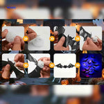 guide d'installation des chauves-souris 3d led halloween, instructions simples pour poser les stickers
