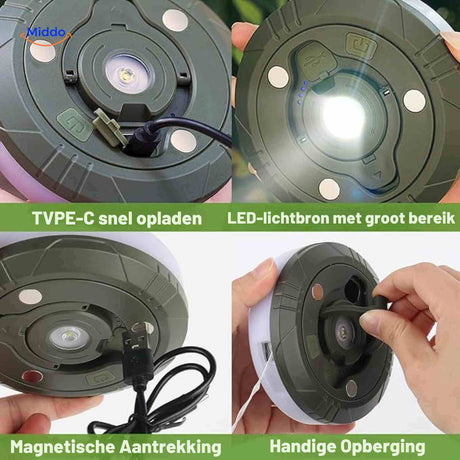 guirlande led enroulable avec poignee et crochet de deploiement pour un rangement facile
